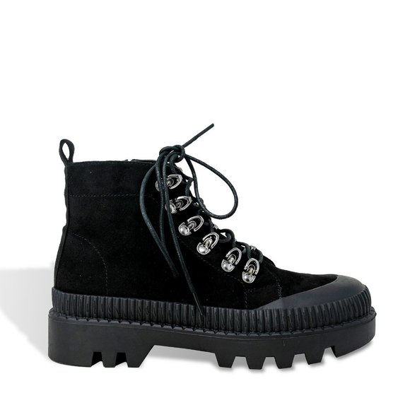 Chase + Chloe Shoes - Women's Lace Up Ankle Boot By Chase + Chloe